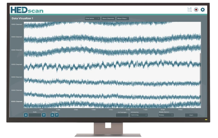 FieldLine-HEDscan-Graphic User Interface - front view - data visualizer